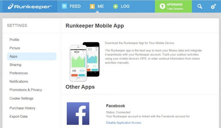 connect runkeeper to garmin