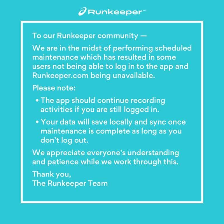 garmin connect and runkeeper