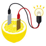 レモン電池のイラスト