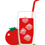 トマトジュースのイラスト