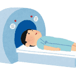 MRI・CTスキャンのイラスト（健康診断）